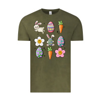 Vintage Olive easter doodles Vintage Tee - MaliasSmallBusiness