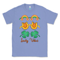 Colony Blue lucky vibes st. patrick's day Classic Tee - MaliasSmallBusiness
