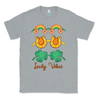 Heather Grey lucky vibes st. patrick's day Classic Tee - MaliasSmallBusiness