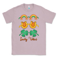Lilac lucky vibes st. patrick's day Classic Tee - MaliasSmallBusiness