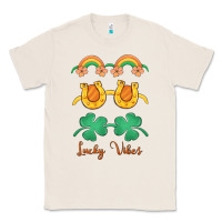 Natural lucky vibes st. patrick's day Classic Tee - MaliasSmallBusiness