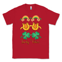 Red lucky vibes st. patrick's day Classic Tee - MaliasSmallBusiness