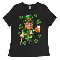 Black st patricks elf Ladies Tee - Neo Western
