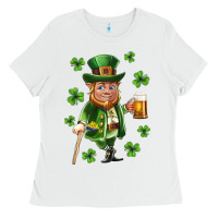 White st patricks elf Ladies Tee - Neo Western