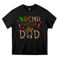 Black nacho average dad Heavy Core Tee - CowhideDigitalArt