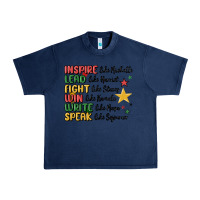 Navy black history malia Urban Heavy Tee - MaliasSmallBusiness