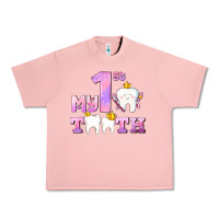 Salmon my first tooth with teeth for girls Urban Heavy Tee - AdoDesignShop