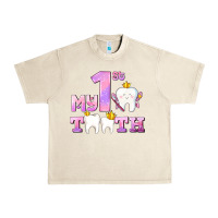 Sandshell my first tooth with teeth for girls Urban Heavy Tee - AdoDesignShop