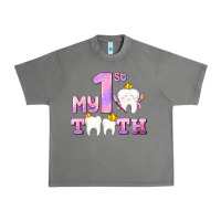 Tornado my first tooth with teeth for girls Urban Heavy Tee - AdoDesignShop