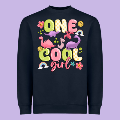 One Cool Girl Heavyweight Sweatshirt Designed By Maliassmallbusiness