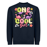 Navy one cool girl Heavyweight Sweatshirt - MaliasSmallBusiness