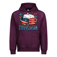Mauve Wine Tastes like freedom Urban Hoodie - FaDigitalArtStudio