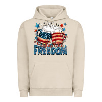 Pigment French Oak Tastes like freedom Urban Hoodie - FaDigitalArtStudio