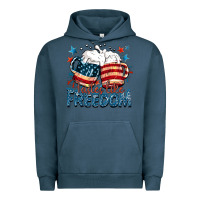 Pigment Midnight Navy Tastes like freedom Urban Hoodie - FaDigitalArtStudio