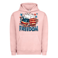Pigment Salmon Tastes like freedom Urban Hoodie - FaDigitalArtStudio