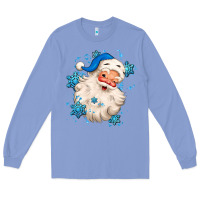 Colony Blue winter christmas santa claus Long Sleeve Tee - MaliasSmallBusiness