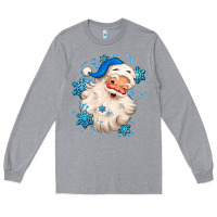Heather Grey winter christmas santa claus Long Sleeve Tee - MaliasSmallBusiness