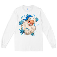 White winter christmas santa claus Long Sleeve Tee - MaliasSmallBusiness