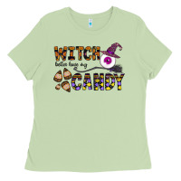 Matcha Witch Better Have My Candy Ladies Tee - CowhideDigitalArt