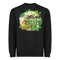 Black let's get lucked up Heavyweight Sweatshirt - MaliasSmallBusiness