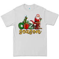 Dove Grey cozy season with santa christmas tree cactus and gift Premium Tee - AdoDesignShop