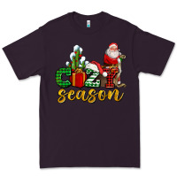 Plum cozy season with santa christmas tree cactus and gift Premium Tee - AdoDesignShop