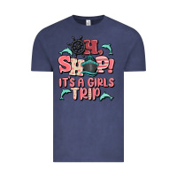 Vintage Denim oh ship it's a girls trip Vintage Tee - MaliasSmallBusiness