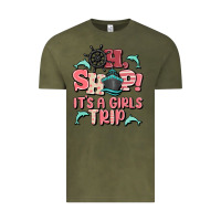Vintage Olive oh ship it's a girls trip Vintage Tee - MaliasSmallBusiness