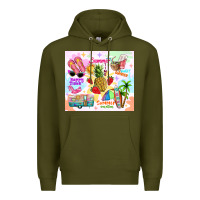 Army Green summer beach Premium Hoodie - TumblerDesignByShophia