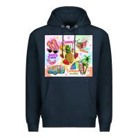 Navy summer beach Premium Hoodie - TumblerDesignByShophia
