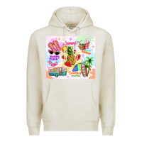 Oatmeal Heather summer beach Premium Hoodie - TumblerDesignByShophia