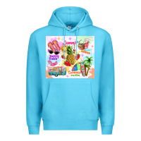 Ocean Blue summer beach Premium Hoodie - TumblerDesignByShophia