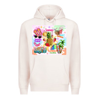 Pale Pink summer beach Premium Hoodie - TumblerDesignByShophia