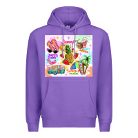 Purple summer beach Premium Hoodie - TumblerDesignByShophia