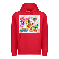 Red summer beach Premium Hoodie - TumblerDesignByShophia