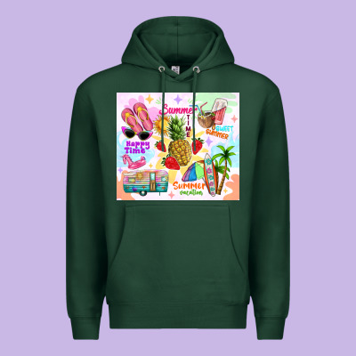 Summer Beach Premium Hoodie Designed By Tumblerdesignbyshophia
