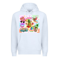 White summer beach Premium Hoodie - TumblerDesignByShophia