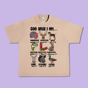 God Says I Am Hunting Urban Heavy Tee Designed By Maliassmallbusiness