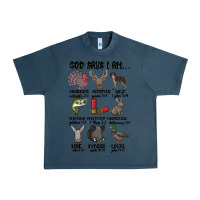 Midnight Navy god says i am hunting Urban Heavy Tee - MaliasSmallBusiness