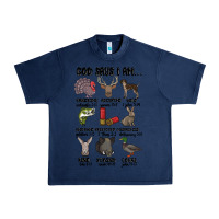 Navy god says i am hunting Urban Heavy Tee - MaliasSmallBusiness