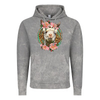 Cloud Rock western llama and roses Vintage Hoodie - LillyAllenDesigns