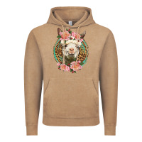 Vintage Coffee western llama and roses Vintage Hoodie - LillyAllenDesigns