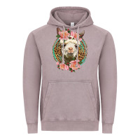 Vintage Zinc western llama and roses Vintage Hoodie - LillyAllenDesigns