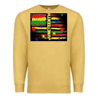 Antique Gold juneteenth american flag Premium Sweatshirt - TumblerDesignByShophia