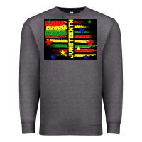 Charcoal Heather juneteenth american flag Premium Sweatshirt - TumblerDesignByShophia