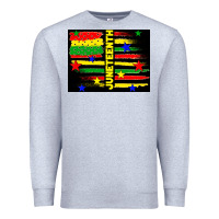 Heather Grey juneteenth american flag Premium Sweatshirt - TumblerDesignByShophia