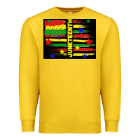 Juneteenth American Flag Premium Sweatshirt | Teevron