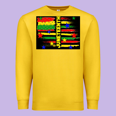 Juneteenth American Flag Premium Sweatshirt Designed By Tumblerdesignbyshophia