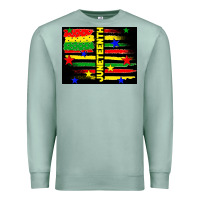 Seafoam juneteenth american flag Premium Sweatshirt - TumblerDesignByShophia