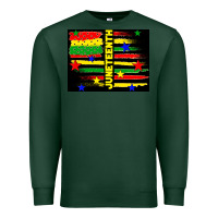 Sports Green juneteenth american flag Premium Sweatshirt - TumblerDesignByShophia